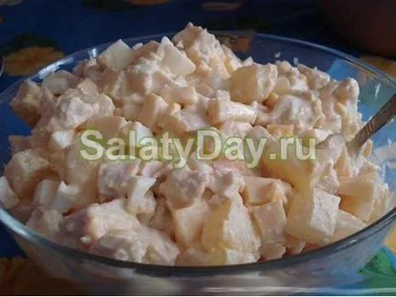 Salata cu carne de pui și ananas, rețete