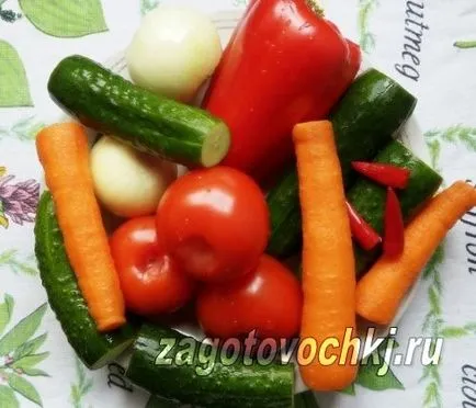 Castravetele salata de rosii si ardei
