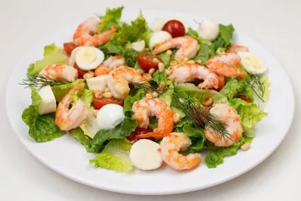 Salata de creveti cu rosii cherry