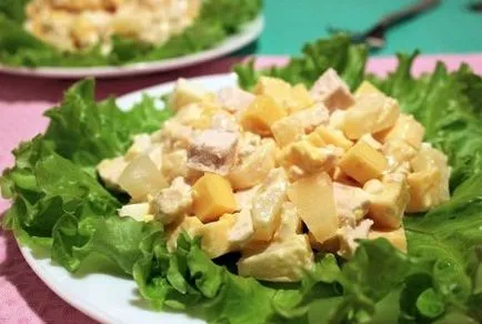 Salata cu carne de pui și ananas, rețete Salata cu carne de pui și ananas, rețete