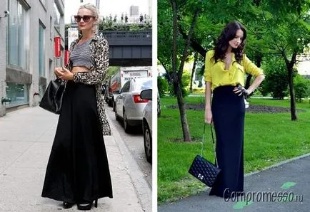 Din ceea ce sa poarte negru fusta lunga