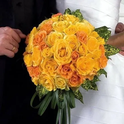 Buchet de trandafiri pentru mirese