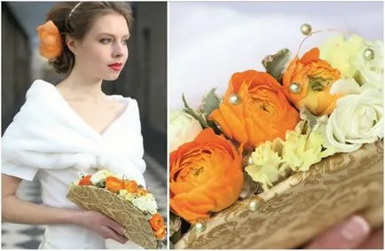 Buchet de trandafiri pentru mirese