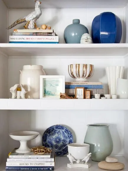 5 reguli de aranjare decor pe rafturi - sfaturi