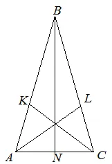 Bisectoarea unui triunghi echilateral, toate formulele