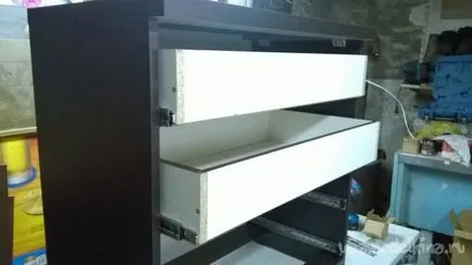 Lenjerie de piept de sertare cu mâinile lor