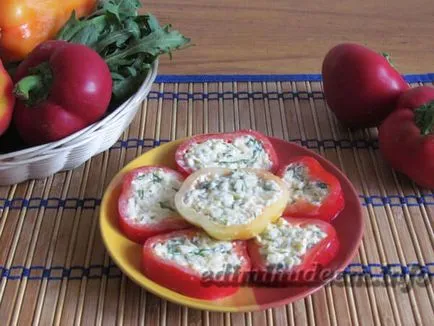 ardei bulgari umplute cu brânză și usturoi - a manca si a pierde in greutate (branza) ardei bulgari umplute cu brânză și usturoi - alimentație și pierde în greutate