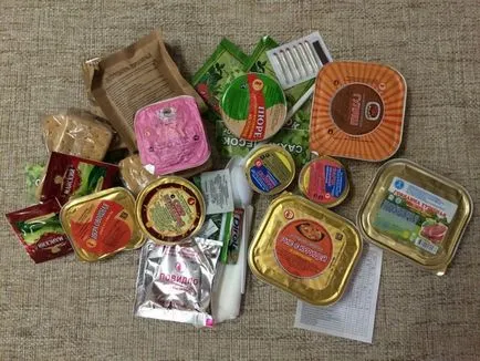 Ceea ce este inclus în rații armatei române