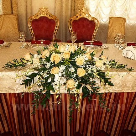 Flori pe masă, la o nunta - aranjamente florale originale (nunta) Flori pe masă, la o nunta - aranjamente florale originale
