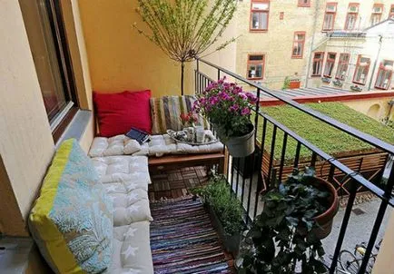 Design-ul de la balcon, 24 de fotografii de interioare frumoase, sfaturi, cum de a alege finisaj pentru decorarea (balcoane interioare loggii) Design-ul de la balcon, 24 de fotografii de interioare frumoase, sfaturi, cum de a alege finisaj pentru decorare