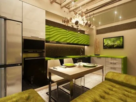 Design-bucătărie-sufragerie (72 fotografii) de interior 2017 - idei moderne, în stil clasic (interior) Design-bucătărie-sufragerie (72 fotografii) de interior 2017 - idei moderne, în stil clasic