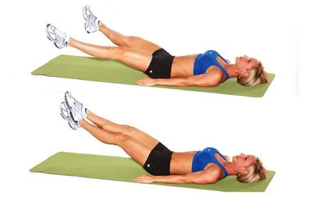 exerciții Acasă pentru slăbire abdomen, coapse, șolduri, cu fotografii