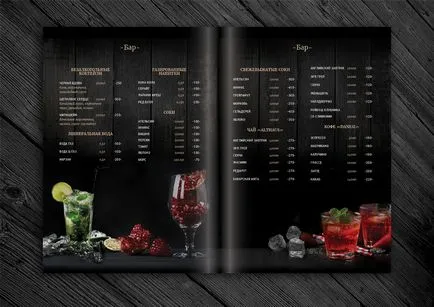 Design meniu pentru restaurante