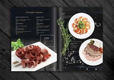 Design meniu pentru restaurante