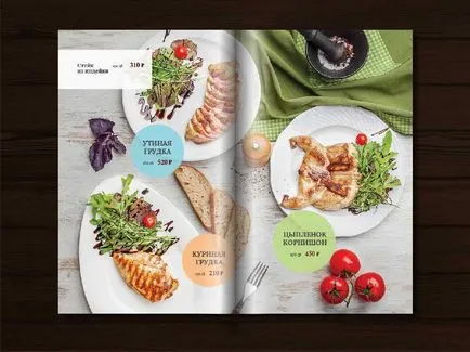 Design meniu pentru restaurante