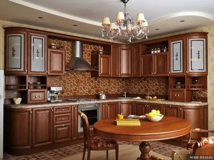 Design de bucătărie în stil clasic caracteristici foto