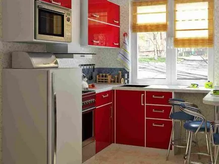 Design-o bucătărie mică în Hrușciov - planificare idei