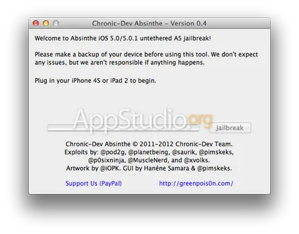 De ce aveți nevoie pentru a jailbreak - appstudio proiect