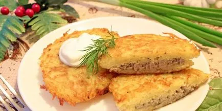 clatite de cartofi - clasic rețete turn-based pentru mâncăruri delicioase cu o fotografie