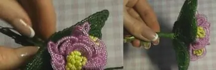 master-class Violet șirag de mărgele cu pas cu pas fotografii