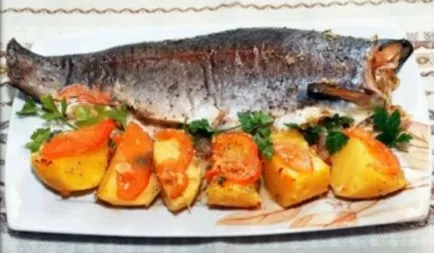 Trout coapte în cuptor
