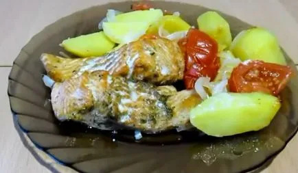 Trout coapte în cuptor