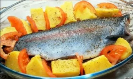 Trout coapte în cuptor
