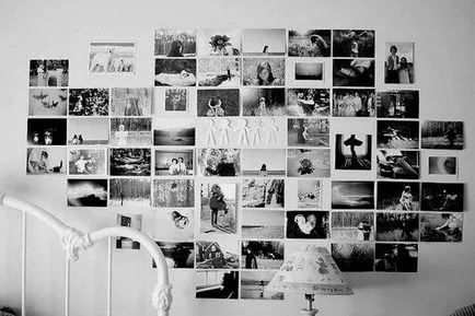 Colaj de fotografii de pe perete fără rame 17 idei bune