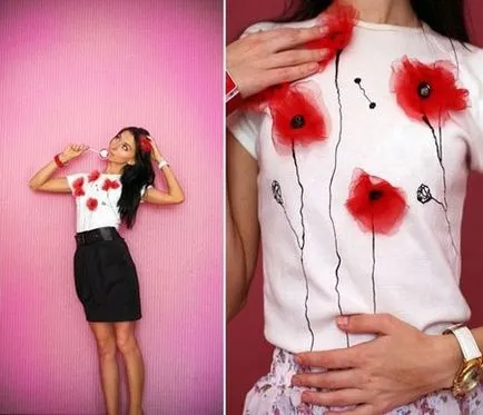 T-Shirt, cu propriile mâini - cum decora frumos T-shirt