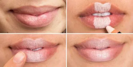 arcul 10 sau cascadorii care fac machiaj de buze umkra ideală lui Cupidon (circuit prin konsilera) arcul lui Cupidon sau 10 trucuri care va face un make-up buzele perfecte, umkra