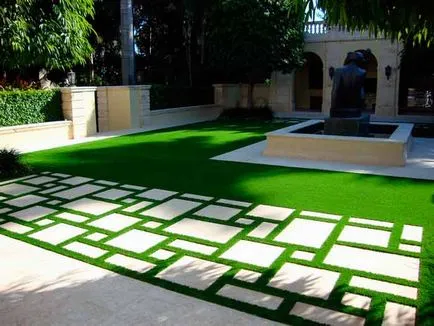 Tipuri artificiale gazon, beneficii, fotografii (gazon) Tipuri de gazon artificial, beneficii, fotografii