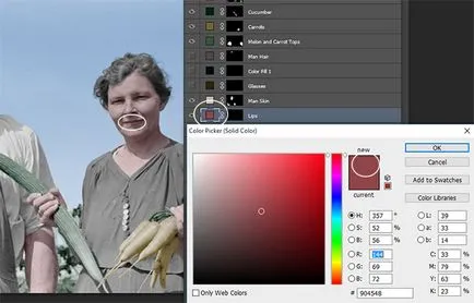 Cum de a adăuga culoare la fotografii vechi în Photoshop - site-ul de designer