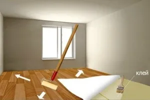 Cum adezivul și ca un adeziv între linoleum pentru a face ca podeaua