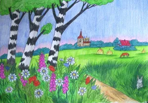 Cum de a desena vara, trage treptat în creion, copilul meu