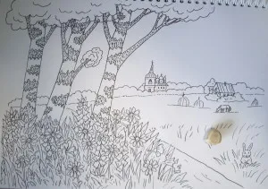 Cum de a desena vara, trage treptat în creion, copilul meu