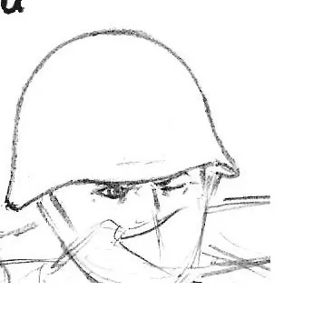 Cum să atragă un soldat sovietic (soldat) Cum să atragă un soldat sovietic