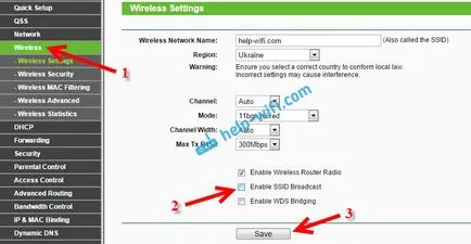 Ca pe router tp-link pentru a face rețeaua Wi-Fi este invizibil