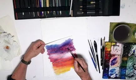 Cum să elaboreze un apus de soare (cum să atragă un apus de soare) Cum să elaboreze un apus de soare