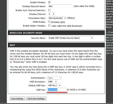 Cum se configurează router wireless d-link
