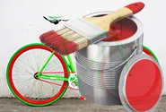 Cum să picteze bicicleta in casa 1