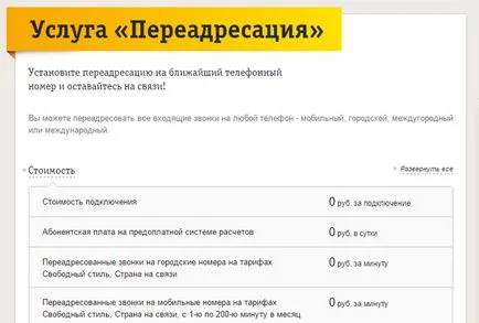 Cum se utilizează redirecționarea apelurilor către Beeline, pas cu pas recomandări, costul de utilizare