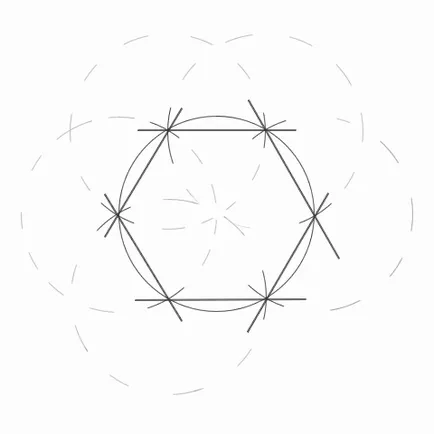 Cum de a construi un hexagon regulat (pentru a fi egal cu unghiul) Cum de a construi un hexagon regulat