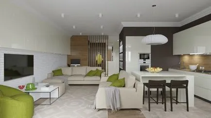 Cum se pot combina camera de zi cu bucatarie, lucruri de interior (bucatarie living combinat) Cum se pot combina camera de zi cu bucătărie, chestii de interior