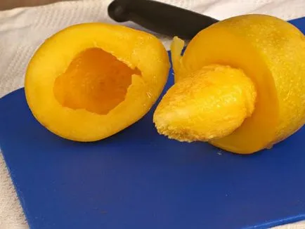 Cum de coaja si se taie mango cu os acasă foto și video