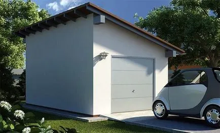 Cum de a face acoperișul garajului cu mâinile lor, cum să construiască un acoperiș fronton, exemplele din fotografie