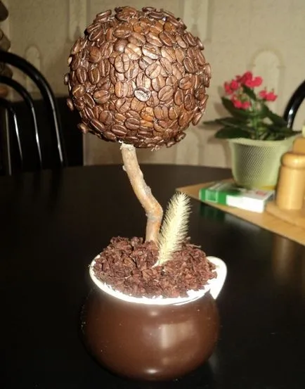 Cum sa faci un copac frumos de cafea cu mâinile