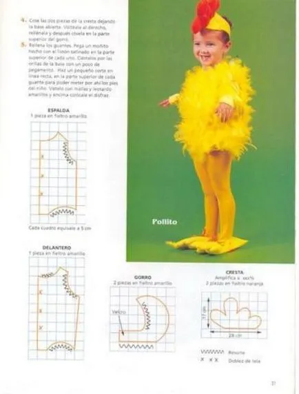 Cum sa faci un costum de pui cu mâinile (costum) Cum sa faci un costum de pui cu mâinile