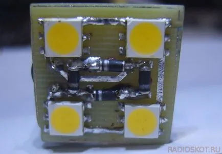 Cum de a face lampă cu LED (tensiune mai mică de V) Cum de a face lampa cu LED-uri