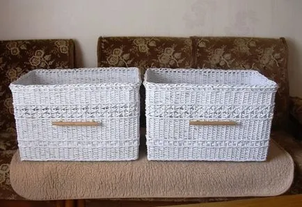 Cum de a țese un coș din tuburi de ziar, foto, video