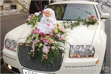 Cum de a decora masina pentru o fotografie de nunta